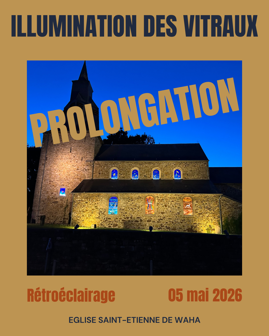 Les vitraux de Jean-Michel Folon s'illuminent