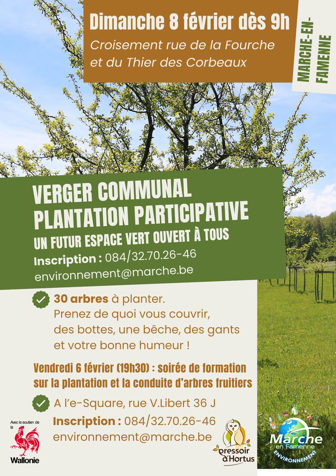 VERGER COMMUNAL ; Plantation participative