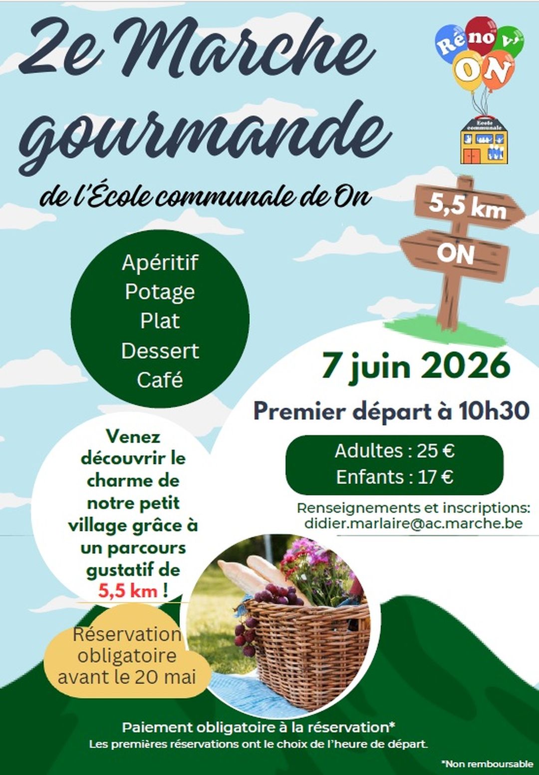 2ème Marche Gourmande de l'Ecole communale de On