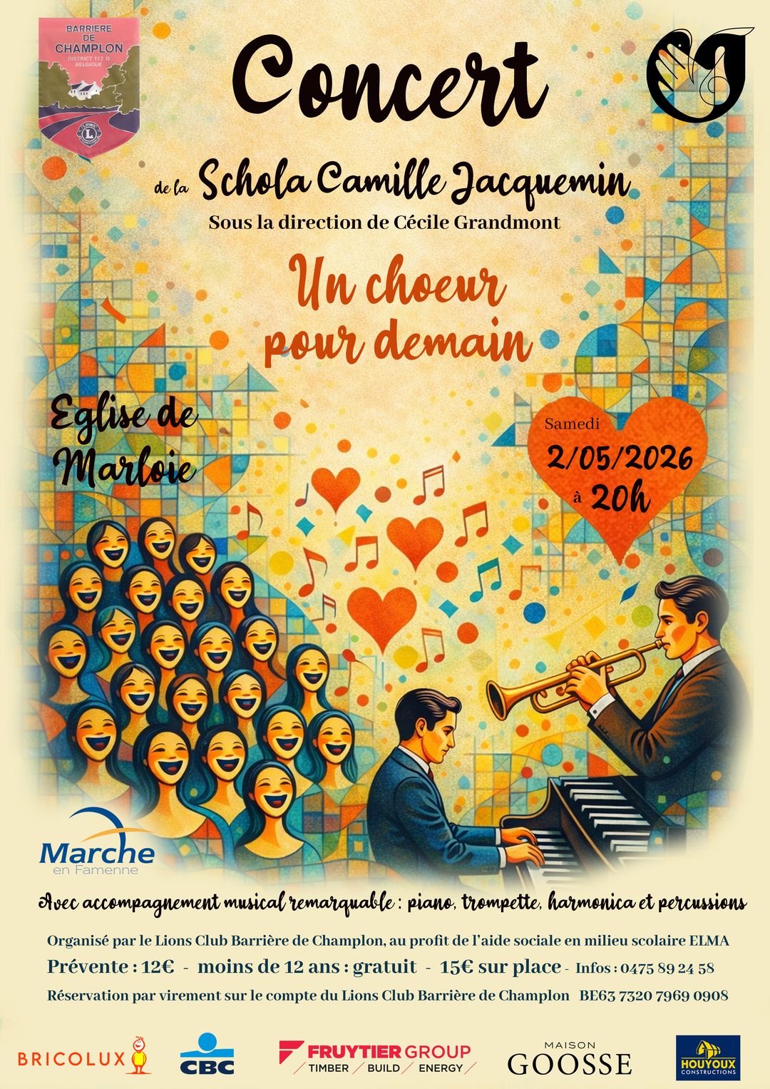 Concert de la Schola Camille Jacquemin
