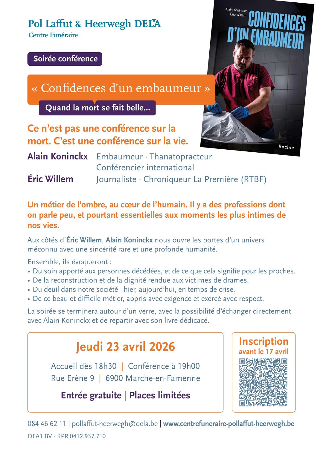 Soirée conférence ; "Confidences d'un embaumeur" - Quand la mort se fait belle...