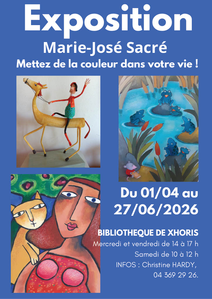 Exposition des oeuvres de Marie-José Sacré