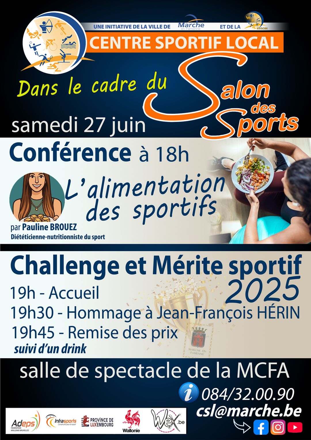Salon des Sports : Conférence et Challenge et Mérite sportif 2025