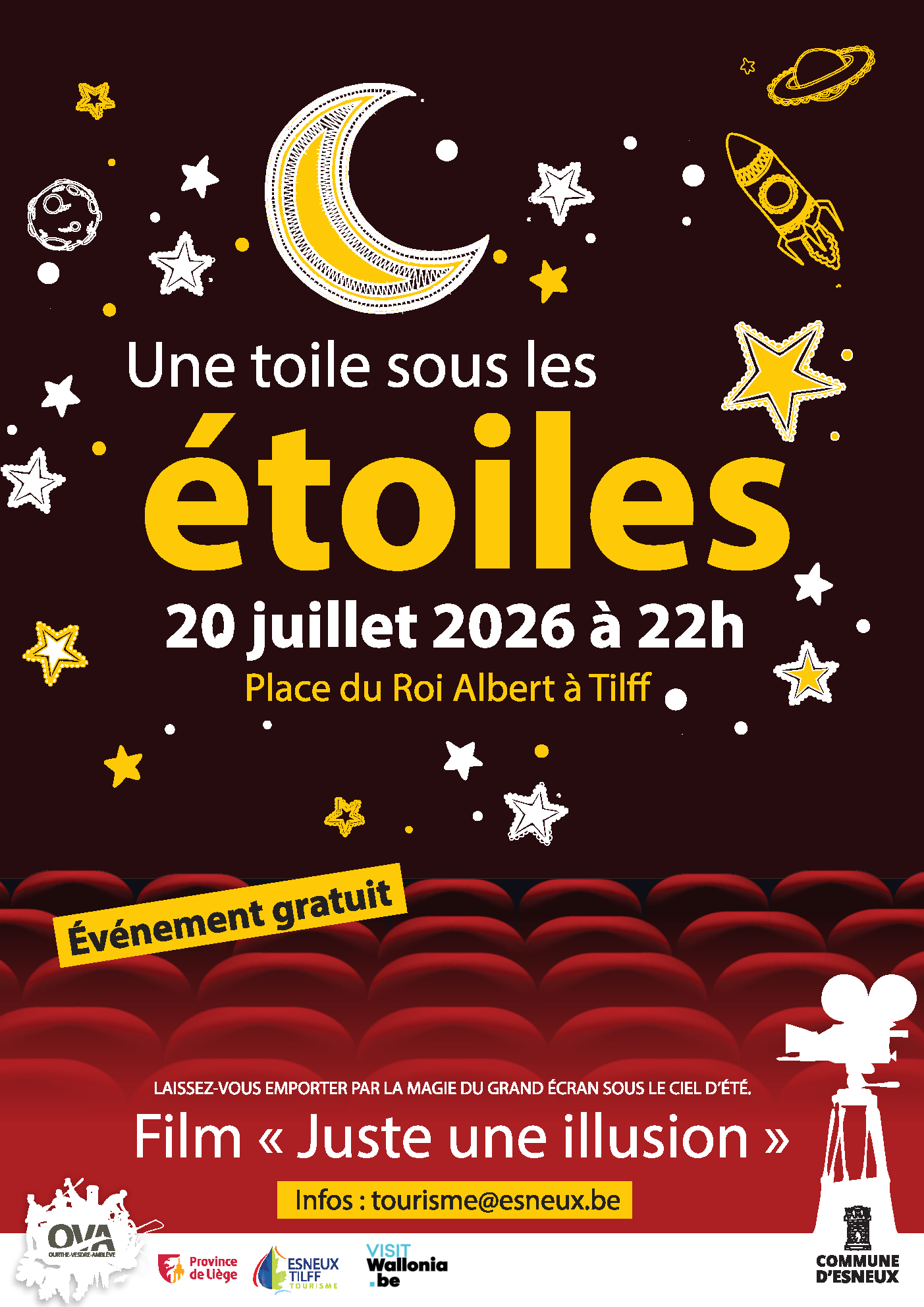 Openluchtbioscoop Juste une illusion
