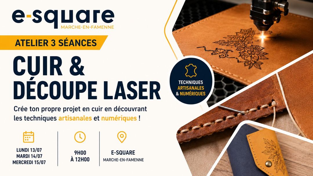 Atelier Créatif Cuir & Laser : apprends, crée et personnalise ton étui à lunettes