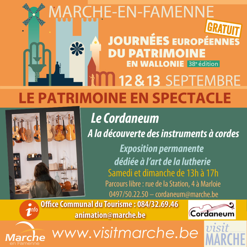 Les Journées du Patrimoine: Le Cordaneum - à la découverte des instruments à cordes
