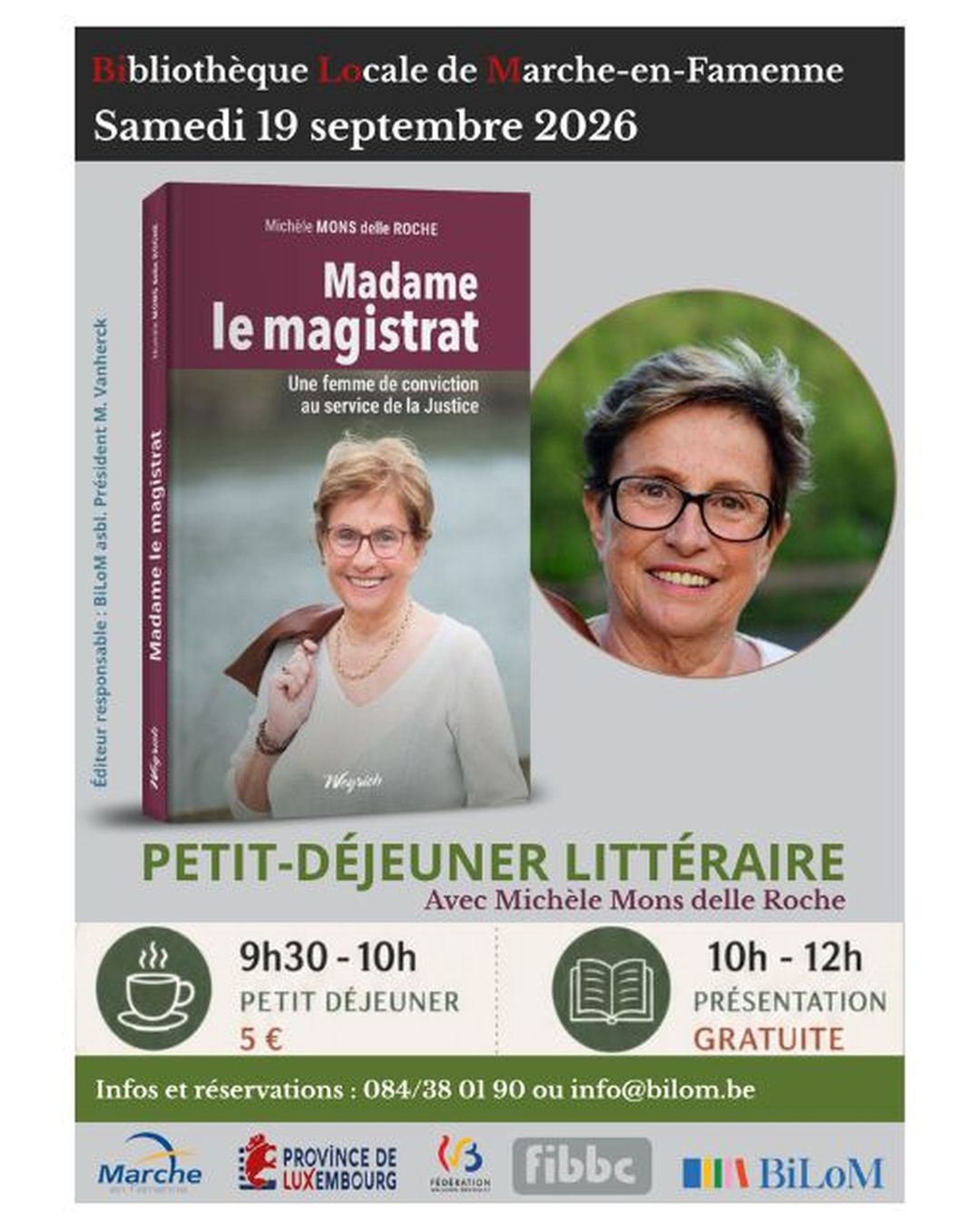 Petit-déjeuner Littéraire avec Michèle Mons delle Roche