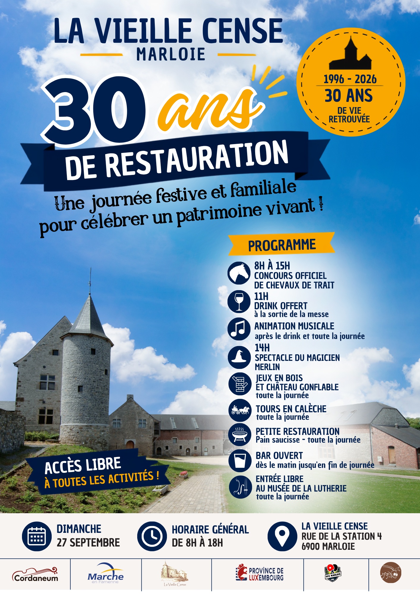 La Vieille Cense, 30 ans de restauration