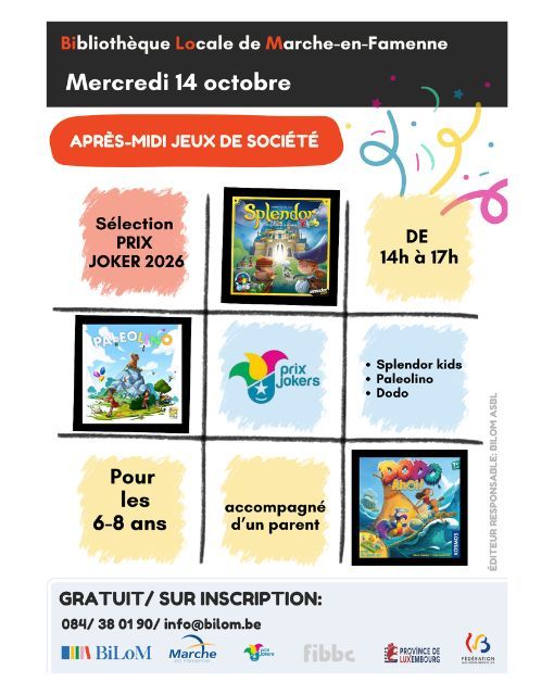 Après-midi jeux de société
