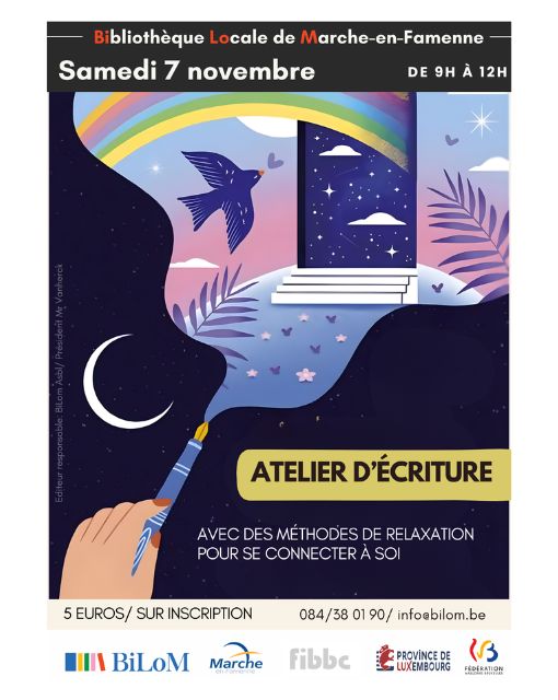 Atelier d'écriture avec des méthodes de relaxation