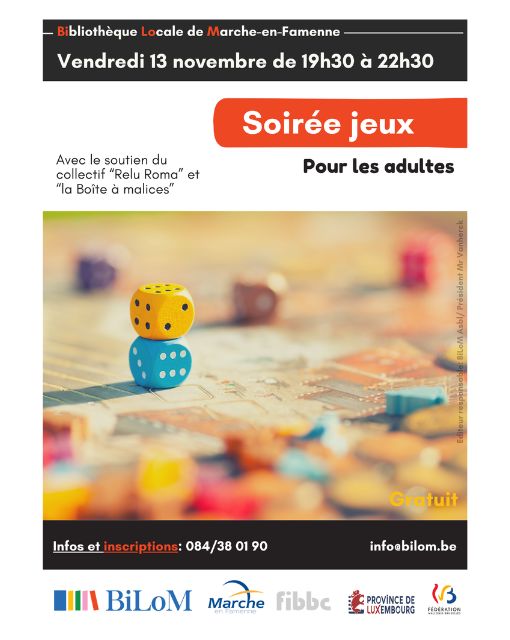 Soirée de jeux de société adultes